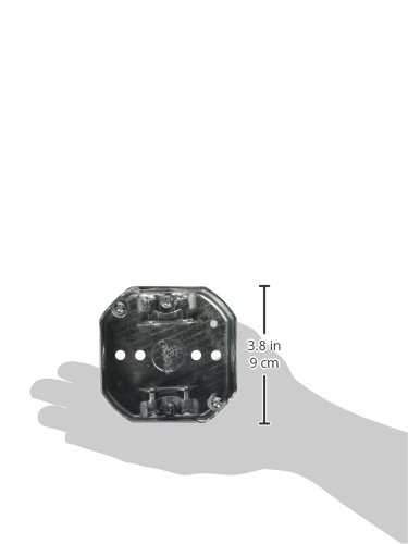 4 in. Octagon Box, Drawn, 1-1/2 in. Deep, Three 1/2 in. KO's & AC/MC/Flex Clamps,Grey - Image 5
