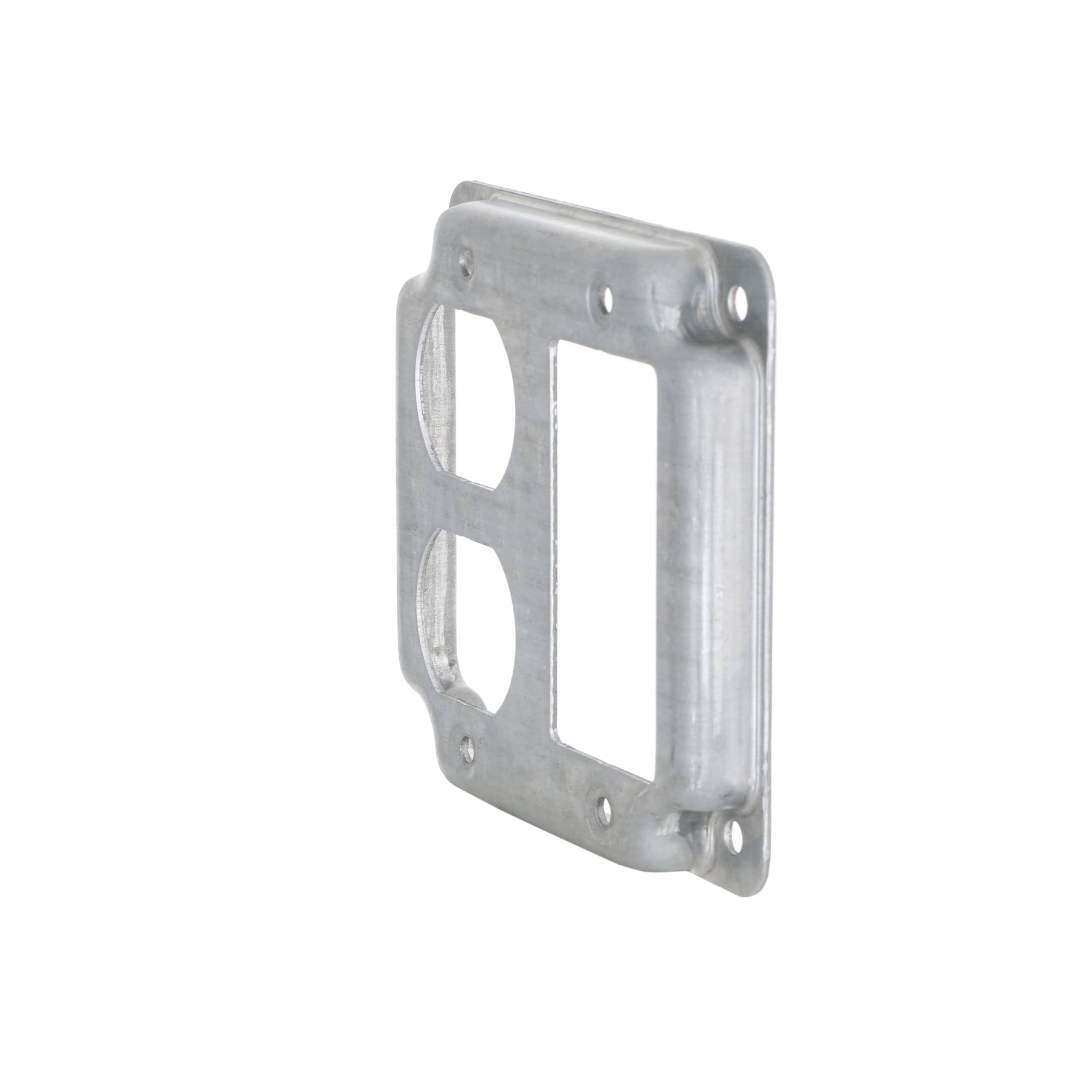 Hubbell-Raco 915C 1 GFCI and 1 Duplex Receptacle 4-Inch Square Exposed Work Cover - Image 3