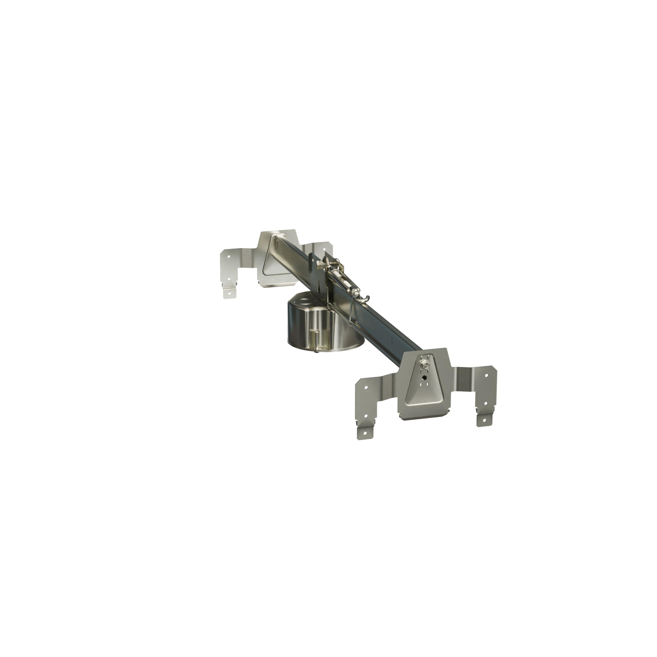 Raco 931 Grid-Brace with 4 in. Round Ceiling Box, 2-1/8 in. Deep, Two 1/2 & Four 1/2 & 3/4 in. Concentric KO's Gray - Image 3